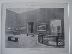 Museum of Fine-Arts, Minneapolis MN, 1915. McKim, Mead & White. Lithograph