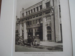 Buerman Office Building, Newark NJ, 1926. Daniel J. Scrocco. Lithograph