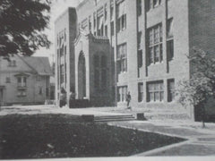 Lafayette School, Grand Rapids MI, 1926. Henry H. Turner & Victor E. Thebaud. Lithograph