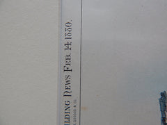 St Mark's Church, Islip, Long Island, NY, 1880, R M Hunt, Archt., Original Plan