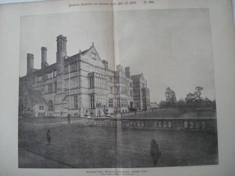 Batsford Park, Moreton-In-The-Marsh, Gloucestershire, England, 1893. Ernest George & Peto