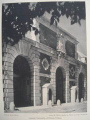 Armory, University of Illinois in Urbana IL, 1927. James M. White, Charles A. Platt