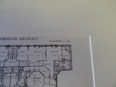 Britannia Apartments, Cathedral Pkwy, NY, Waid & Willauer, 1909. Original Plan