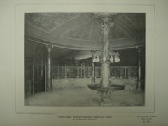 Office-Lobby at the Hackfield Building, Honolulu HI, 1902. O. G. Traphagen. Photogravure