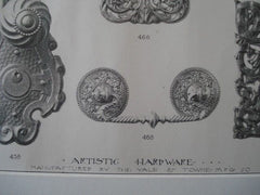 Artistic Hardware, Manufactured by the Yale & Towne Mfg. Co., 1889. Photo