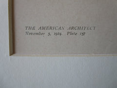 Park Lane Apartment Hotel, NY, Schultze & Weaver, 1924, Lithograph