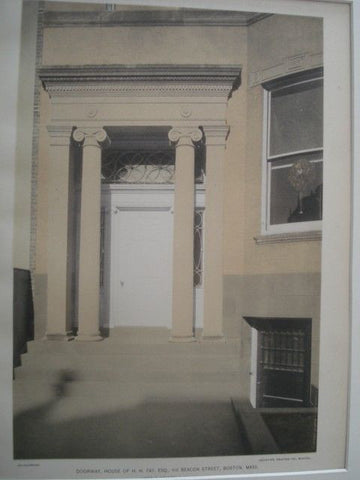 House of H. H. Fay, Esq., Boston MA, 1893.  James F. Kelley. Gelatine