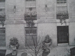 Apartment House, No. 126 W. 55th St., New York NY, 1915. Wallis & Goodwillie. Lithograph