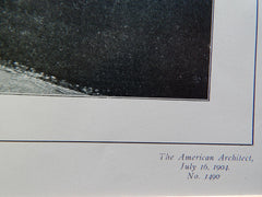 Details of High School Building, Lexington, MA,1904,Lithograph.Cooper/Bailey.