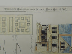 Details, House for Charles Sheldon, Esq., Auburn, NY, 1882. Green & Wicks.