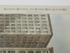 Warehouses for Messrs. Arbuckles & Co., Pittsburgh, PA, 1882. W. S. Fraser.