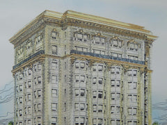 McKinley Apartment-House, St. Louis, MO, 1905. W. Albert Swasey.
