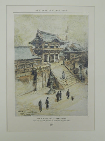 The Tokugawa Gate, Nikko, Japan, 1927.