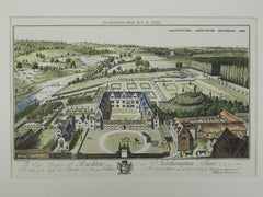 East Prospect of Rushton, Northamptonshire, England, 1882. Original Plan
