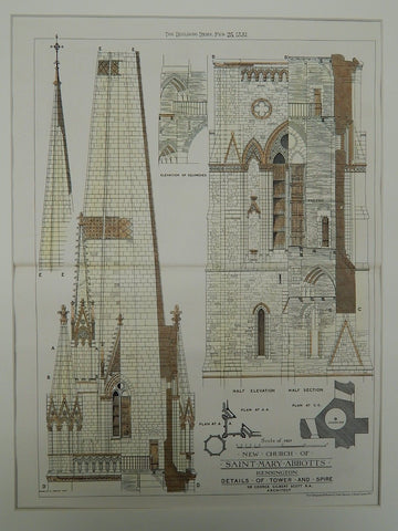New Church of St. Mary Abbotts, Kensington, England, 1881. George Gilbert Scott. Original
