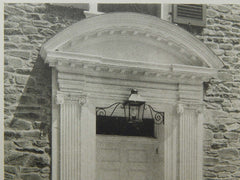 Exterior, House of John F. Wilkins, Rockville, MD, 1925, Lithograph. John Russell Pope.