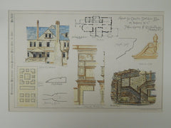 Details, House for Charles Sheldon, Esq., Auburn, NY, 1882. Green & Wicks.