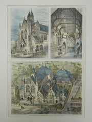 Congregational Church School & Minister's House in Bromley, Kent, England, 1880. John Sulman