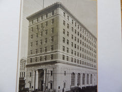 Pontiac Commercial & Savings Bank, Pontiac, MI, Lithograph,1924. Smith,Hinchman & Grylls.