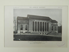 The Hartford Times Building, Hartford, CT, 1921, Lithograph. Donn Barber.