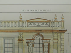 South Front, President's House, Williams College, Williamstown, MA, 1926, Original Plan. Cram & Ferguson.