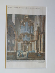 Organ, St. John's Church, Gouda, Netherlands, 1894, Original Plan.
