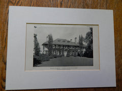 House of Henry A. Morss, Marblehead, MA, 1919, Lithograph. Coolidge & Carlson.