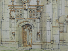 The Savage Chapel, Macclesfield, Chesire, England, 1884, Original Plan. Walter Aston.