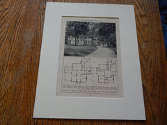 House of JK Lilly,Jr,Indianapolis,IND,Osler/Burns,Amer Architect,Lithograph,1926