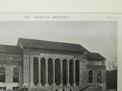 The Hartford Times Building, Hartford, CT, 1921, Lithograph. Donn Barber.