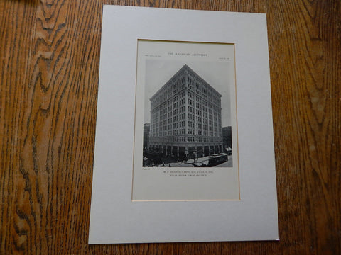 W.P. Story Building, Los Angeles, CA, 1918,Lithograph. Morgan, Walls & Morgan.