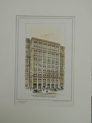 The Massachusetts Building, State Street, Boston, MA, 1904. Original Plan.
