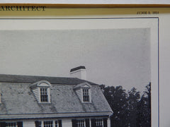 House of Mrs.A.J. Lonergan, Exterior, Cambridge,MA, Lithograph,1914. Charles R. Greco.