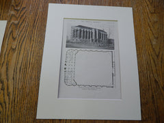 Second Artillery Armory, Chicago, 1920, Lithograph. Holabird & Roche.