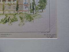 Apostolic Mission House, Washington, DC. 1903. Original Plan. Maginnis, Walsh, & Sullivan.
