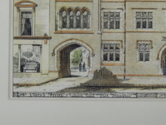 St. Mary's Priory, West Brompton, London, England, 1880, Original Plan. J.A. Hansom & Son.