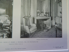House of George Newhall,San Francisco,CA,1905, Lithograph. Maybeck & White.