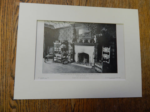 Living Room,House of Paul Tuckerman,115 E.69th,NY,1905, Lithograph. Hoppin & Koen.