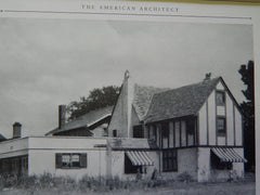 House of George K.Gann, St. Paul, Minnesota, 1926, Lithograph. Mather & Fleischbein.