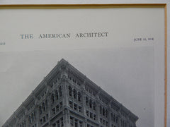 W.P. Story Building, Los Angeles, CA, 1918,Lithograph. Morgan, Walls & Morgan.