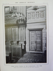 Chapel of the Intercession, NY, 1914, Lithograph, Cram, Goodhue & Ferguson.