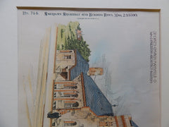 St. Luke's Church, Mansfield, OH, 1890, Original Plan. Wm. G. Preston.