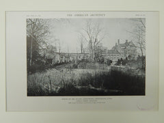 House of Mr. Duane Armstrong, Greenwich, CT, 1921, Lithograph. James C. Green.