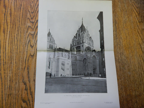 56th Street Front: Broadway Tabernacle,New York,NY, 1905, Lithograph. Barney & Chapman.