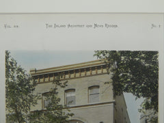 Residence of Henry Hooper, M.D., Chicago, IL, 1891, Colored Photograph. Francis M. Whitehouse.