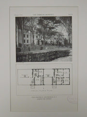 Elms Apartments, New Rochelle, NY, 1929, Lithograph. Lawrence Loeb.
