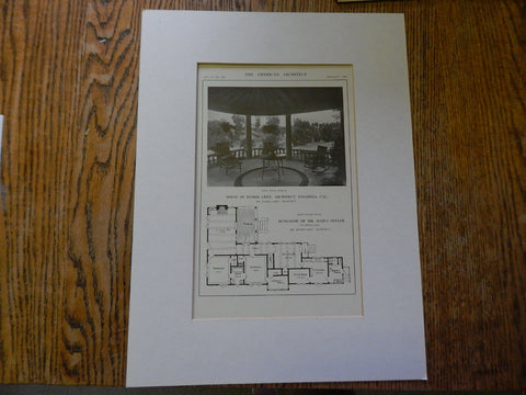 House of Elmer Grey #1 & Bungalow of Julius Seyler, Pasadena,CA, Lithograph,1914. Grey.