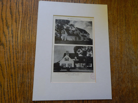House of W.C. Murray, Utica, NY,1928, Lithograph. H.J. Schlacks.