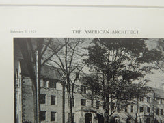 Elms Apartments, New Rochelle, NY, 1929, Lithograph. Lawrence Loeb.