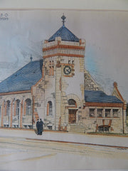 St. Luke's Church, Mansfield, OH, 1890, Original Plan. Wm. G. Preston.